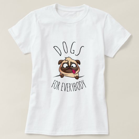 Hunde für alle | Funny Dog T-Shirt (Design vorne)