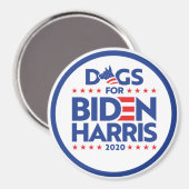 HUNDE FÜR BIDEN HARRIS 2020 MAGNET (Vorderseite/Rückseite)