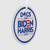HUNDE FÜR BIDEN HARRIS 2020 ORNAMENT (Vorderseite)