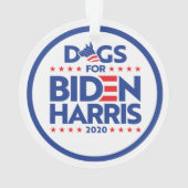 HUNDE FÜR BIDEN HARRIS 2020 ORNAMENT (Rückseite)