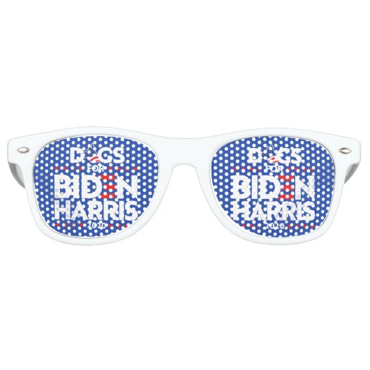 HUNDE FÜR BIDEN HARRIS PARTYBRILLE (Vorderseite)