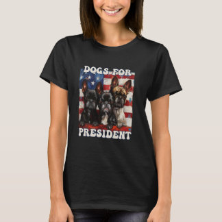 Hunde für die Präsidentschaftswahl 2024 Amerikanis T-Shirt