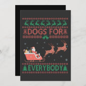 Hunde für jeden lustigen hässlichen Weihnachtskrau Einladung (Vorne/Hinten)
