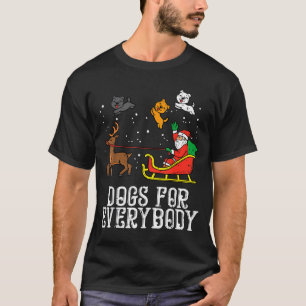Hunde für jeden Weihnachtsmann Lustiges Weihnachte T-Shirt