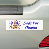 HUNDE FÜR OBAMA AUTOAUFKLEBER (Auf Auto)