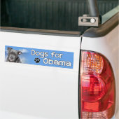 Hunde für Obama Autoaufkleber (Auf Lkw)