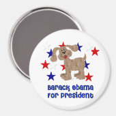 Hunde für Obama Magnet (Vorderseite/Rückseite)