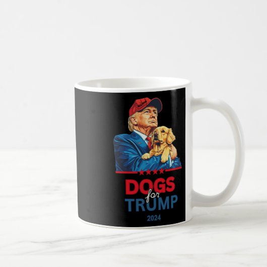 Hunde für Trump Kaffeetasse (Rechts)