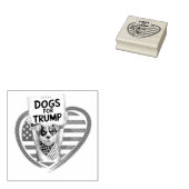 Hunde für Trump: Paw-litical Patriots Gummistempel (Stempel)