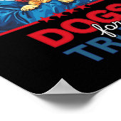 Hunde für Trump Poster (Ecke)