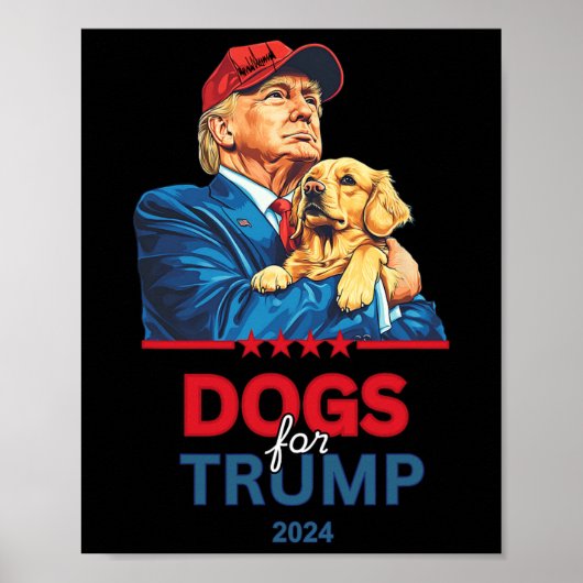 Hunde für Trump Poster (Vorne)