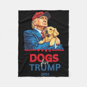 Hunde für Trump Trump Fleecedecke