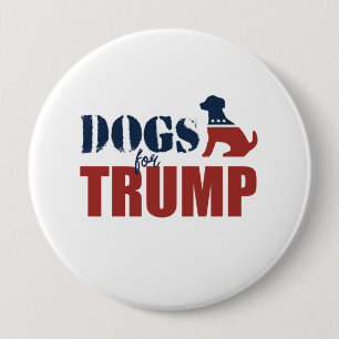 Hunde für Trumpf Button