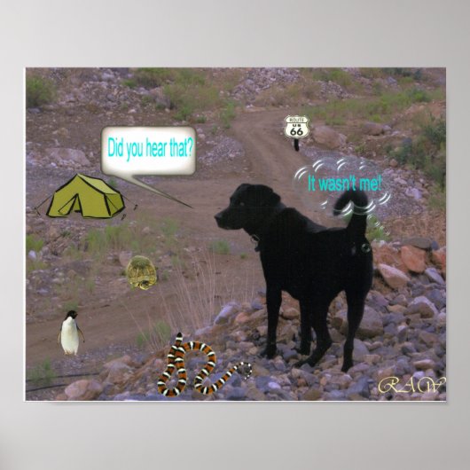 Hunde-Furz Poster (Vorne)