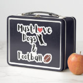 Hunde & Fußball Lunch Box (Beispiel)