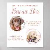 Hunde Gastgeschenk Hochzeit Rose Gold Haustier Fot Poster (Vorne)