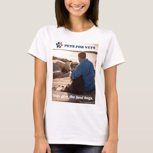 Hunde geben die besten Umarmungen T-Shirt (Vorderseite)