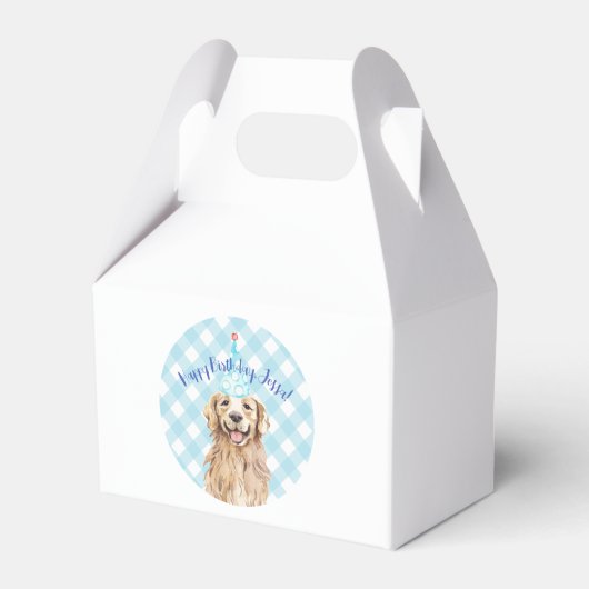 Hunde Geburtstag Partei Personalisiert Gefallen Bo Geschenkschachtel (Vorderseite)