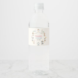 Hunde-Geburtstagsfeier Welpen-Pawty-Wasseretikett Wasserflaschenetikett