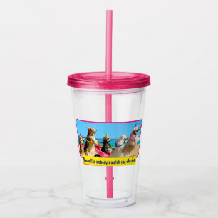 Hunde Geburtstagsparty Conga Linie Acryltrinkbecher