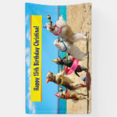 Hunde Geburtstagsparty Conga Linie Banner (Vertikal)