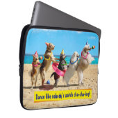 Hunde Geburtstagsparty Conga Linie Laptopschutzhülle (Vorne Rechts)