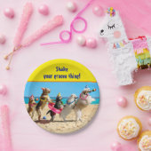 Hunde Geburtstagsparty Conga Linie Pappteller (Party)