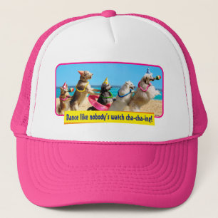 Hunde Geburtstagsparty Conga Linie Truckerkappe