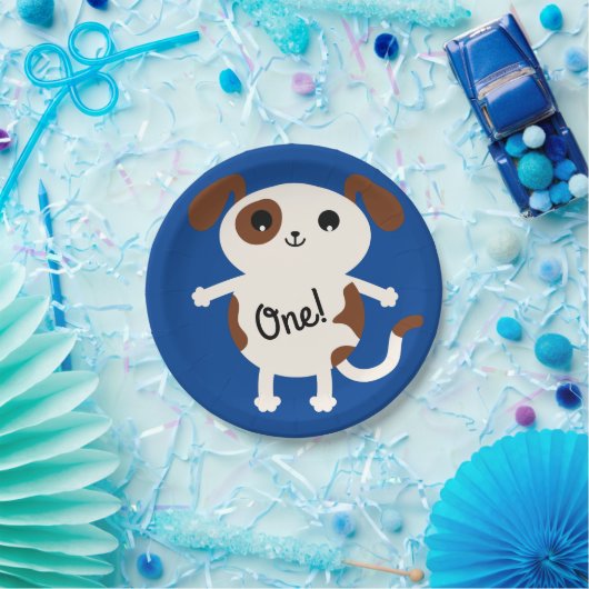 Hunde Geburtstagsparty Kinder Pappteller (Party)