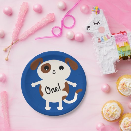 Hunde Geburtstagsparty Kinder Pappteller (Party)