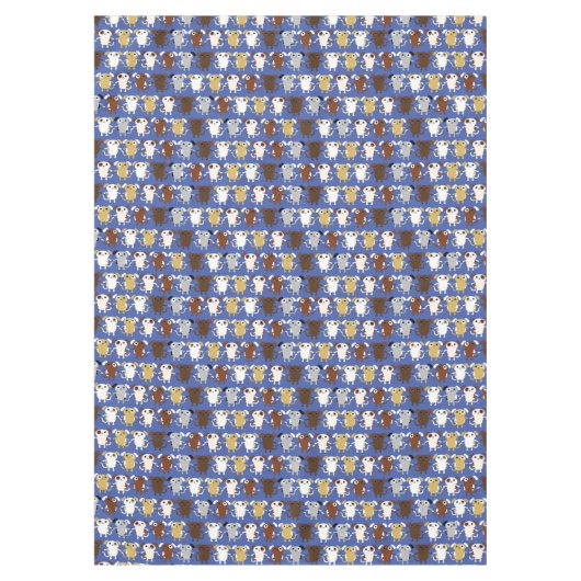 Hunde Geburtstagsparty Kinder Tischdecke (Vorderseite)