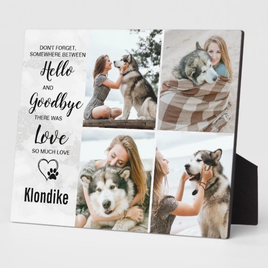 Hunde-Gedächtnis für den Verlust von Erinnerungen  Fotoplatte (Seite)