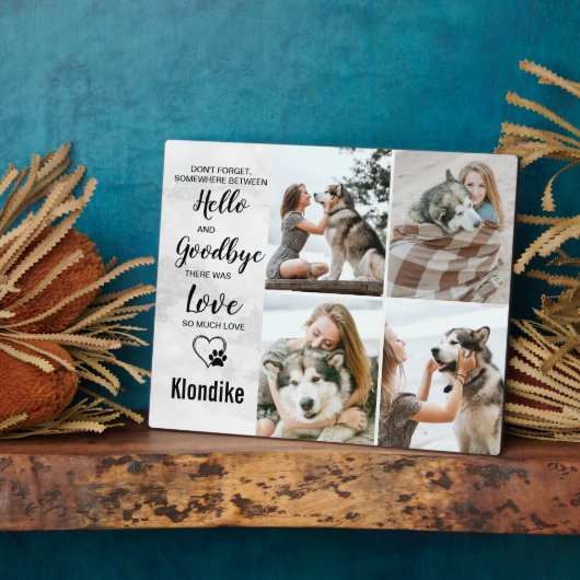 Hunde-Gedächtnis für den Verlust von Erinnerungen  Fotoplatte (Seite)