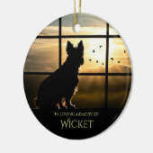 Hunde-Gedächtnis Individuelle Name Keramik Ornamen Keramik Ornament (Links)