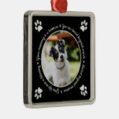 Hunde-Gedächtnispfade druckt Foto Metal-Ornament Ornament Aus Metall (Rechts)
