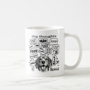 Hunde Gedanken - Beagle Kaffeetasse