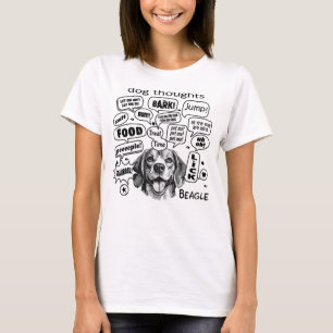 Hunde Gedanken - Beagle T-Shirt