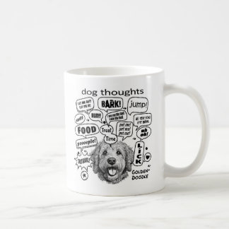 Hunde Gedanken - Goldendoodle Kaffeetasse