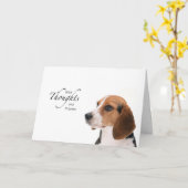 Hunde Gedanken und Gebete Karte (Gelbe Blume)