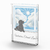 Hunde-Gedenk-Acryl-Fotoblock - Labrador Fotoblock (Rechts)