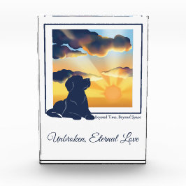 Hunde-Gedenk-Acryl-Fotoblock - Labrador Fotoblock