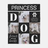 Hunde-Gedenkgeschenk | Pet Loss Foto Fleecedecke (Vorderseite)