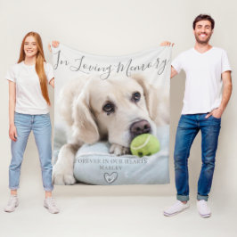 Hunde-Gedenkgeschenk | Pet Loss Keepake Fleecedecke