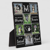 Hunde-Gedenkgeschenk - Pet Loss Monogram, Hund-Sak Fotoplatte (Seite)