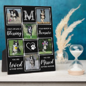 Hunde-Gedenkgeschenk - Pet Loss Monogram, Hund-Sak Fotoplatte (Seite)