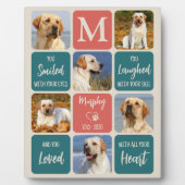 Hunde-Gedenkgutscheine Pet Loss Moderne Farben 6 F Fotoplatte (Vorderseite)