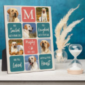 Hunde-Gedenkgutscheine Pet Loss Moderne Farben 6 F Fotoplatte (Seite)