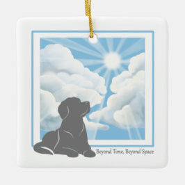 Hunde-Gedenkkeramik-Ornament - Labrador Keramikornament