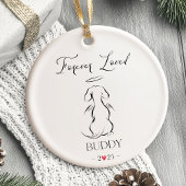 Hunde-Gedenkornament Haustier Personalisiert Keramik Ornament