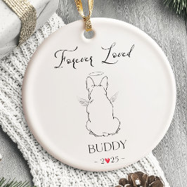 Hunde-Gedenkornament Haustier Personalisiert Keramik Ornament